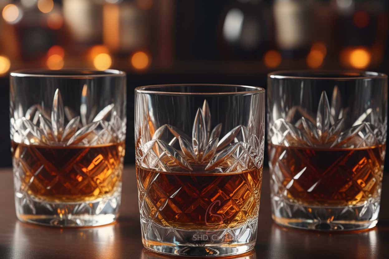 crystal whiskey tumblers