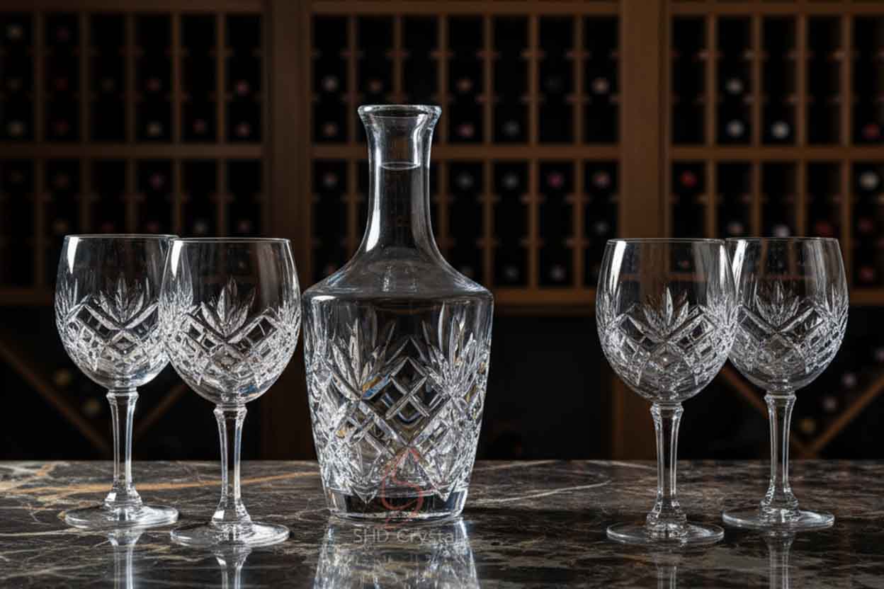 custom crystal wineware