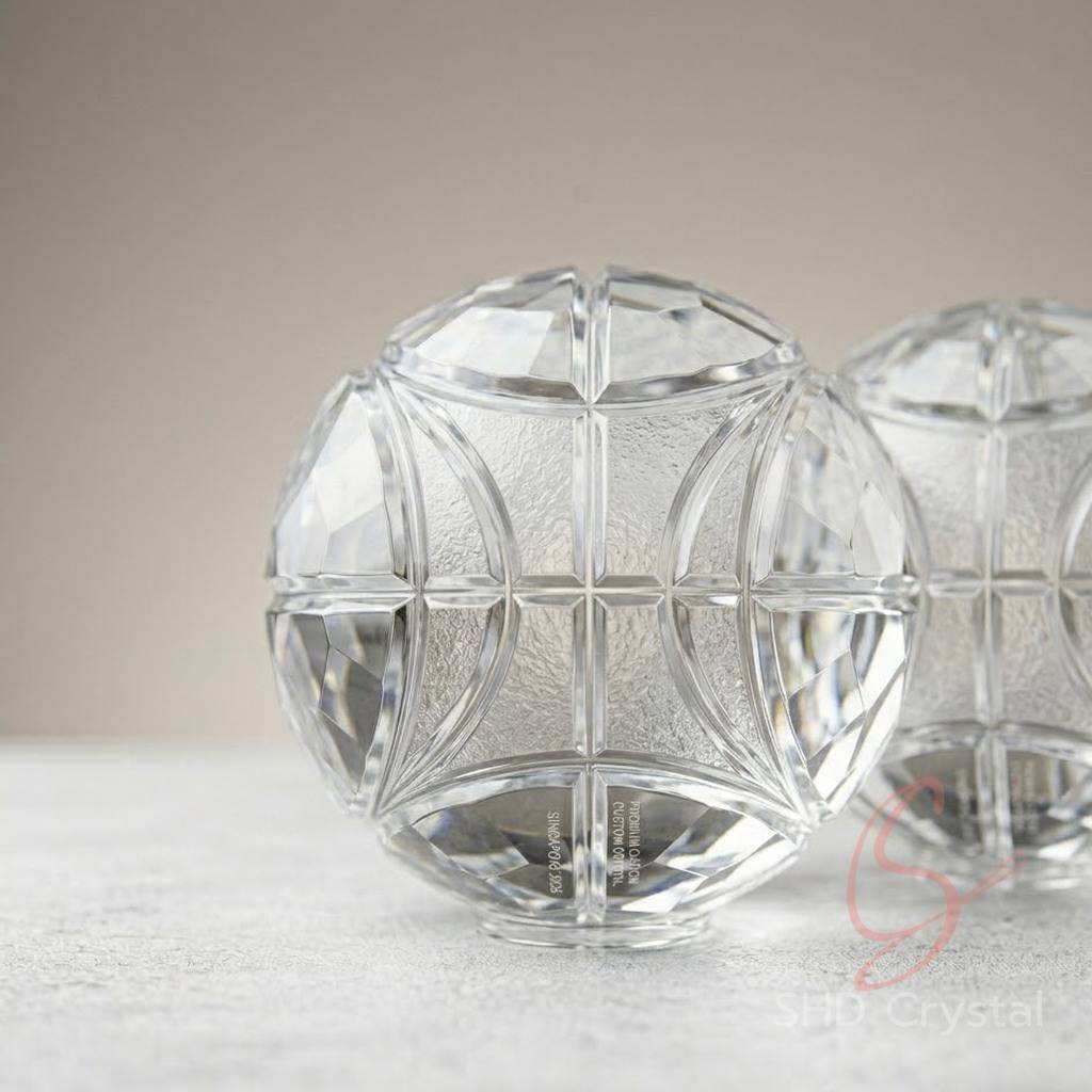 custom spherical glass lampshades