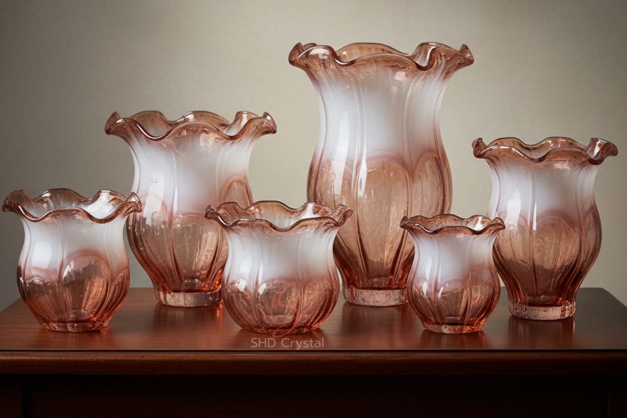 custom tulip glass lamp shades