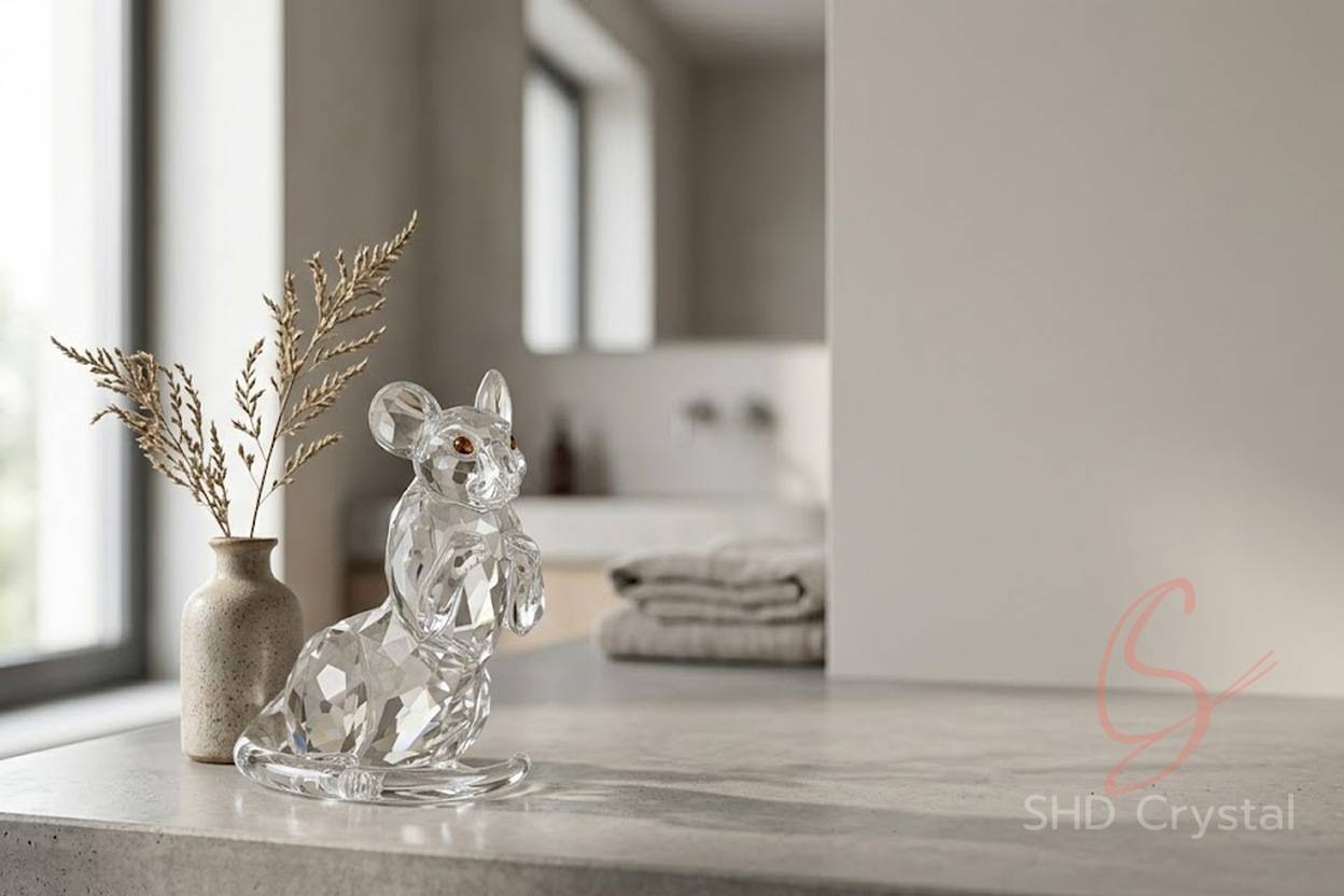 glass figurine sets for interior design