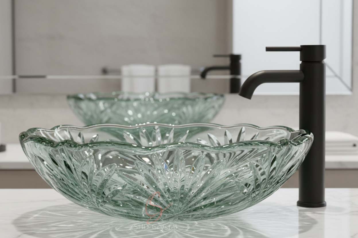 maintenance of glass washbasins