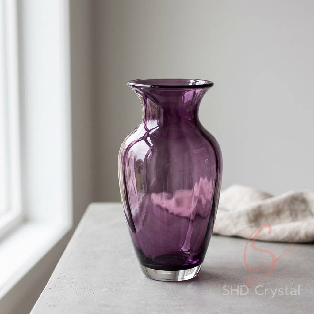 purple glass vase manufacturers