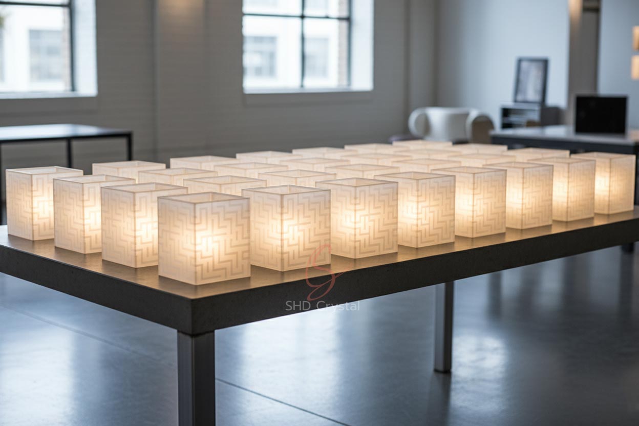 square glass lamp shades factory