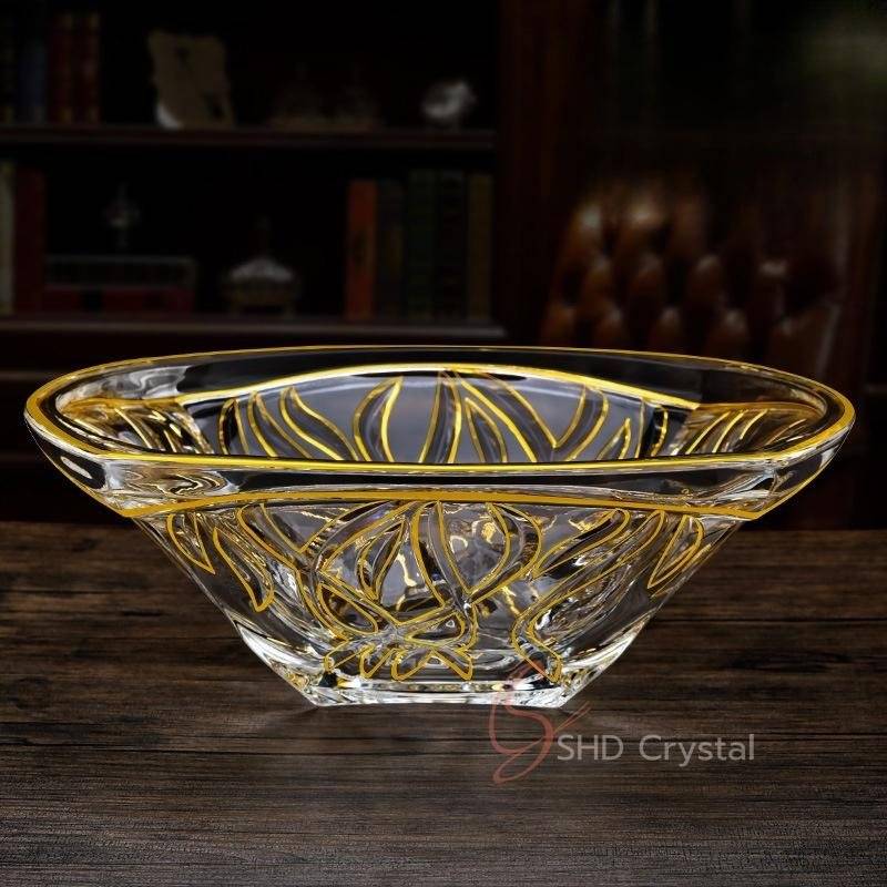Nature Song Gold Glass Fruit Bowl (Medium)