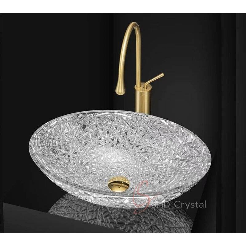 Dreaming Ice Fracture Crystal Washbasin