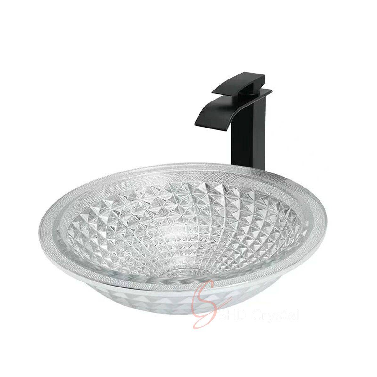 Faceted Dish Crystal Washbasin