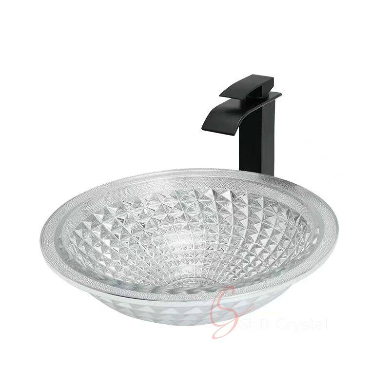 Faceted Dish Crystal Washbasin