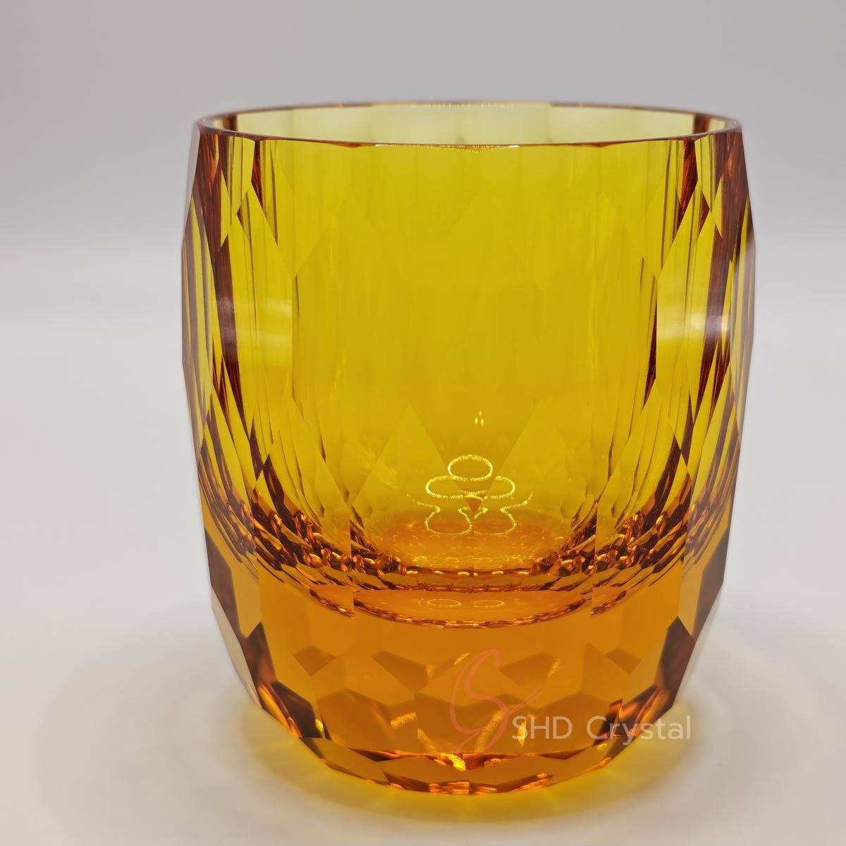 Faceted Color Crystal Whiskey Glass (Multi-Color Collection)