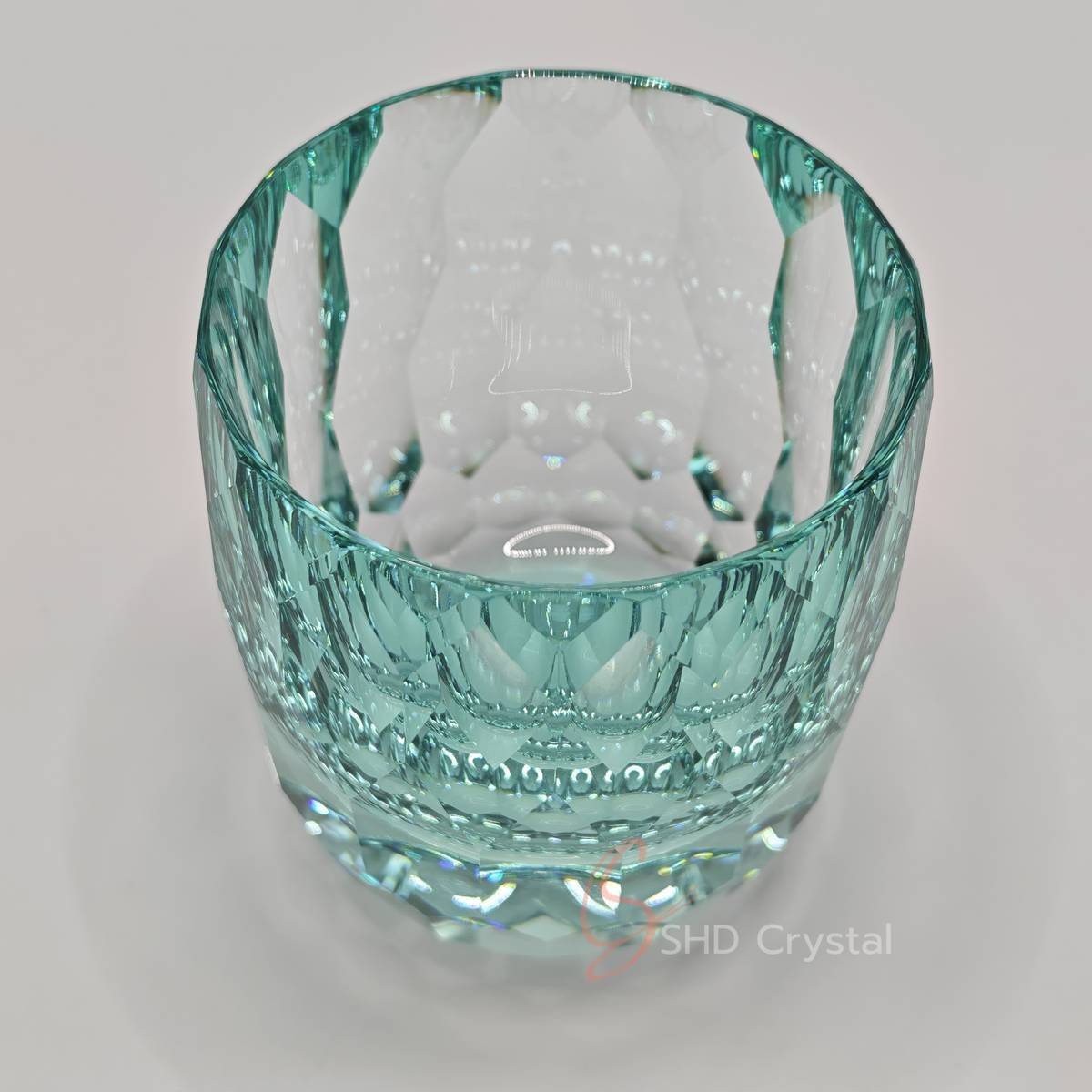 Faceted Color Crystal Whiskey Glass (Multi-Color Collection)