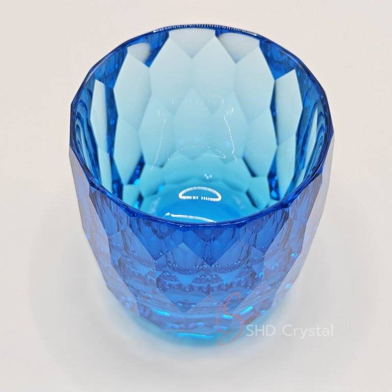 Faceted Color Crystal Whiskey Glass (Multi-Color Collection)