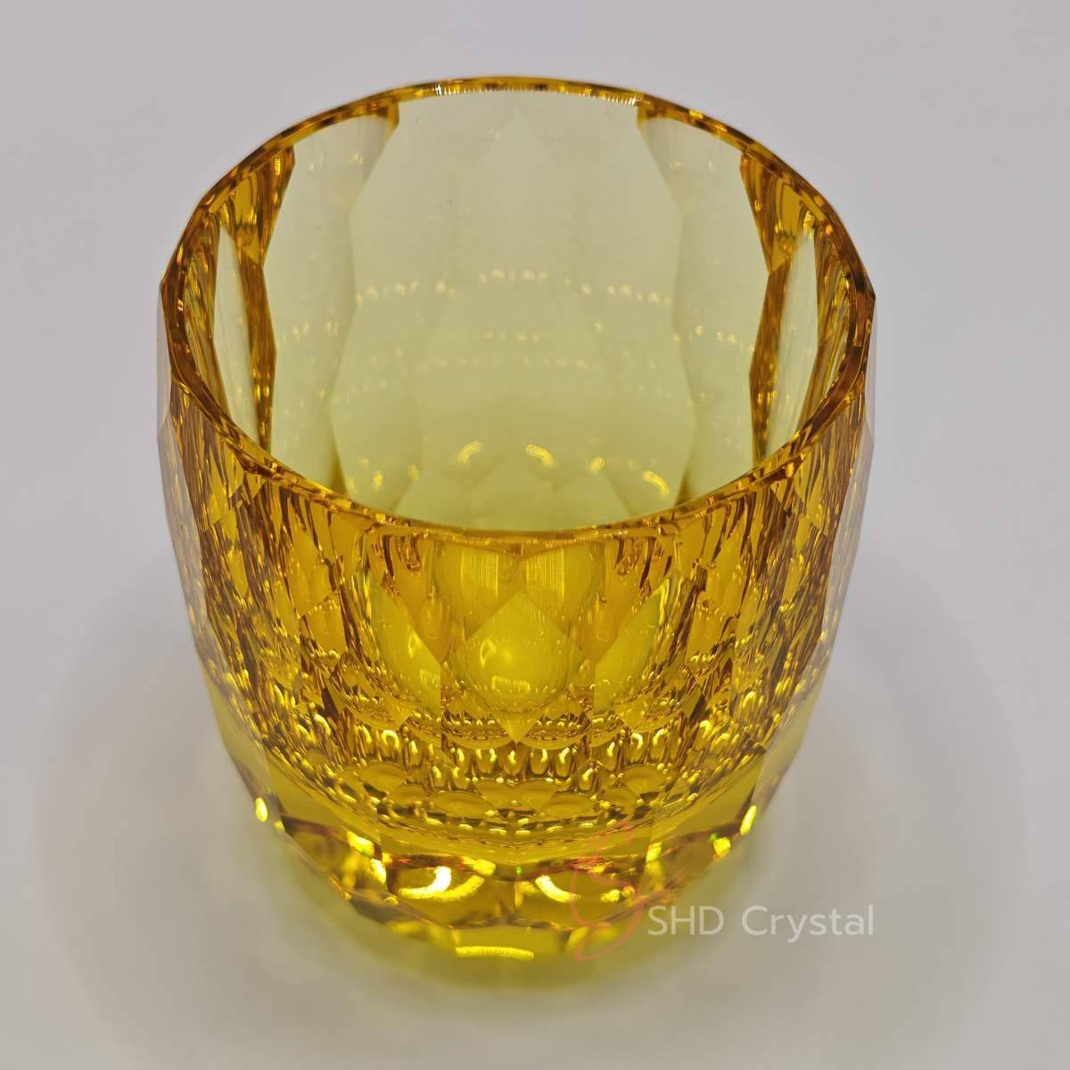 Faceted Color Crystal Whiskey Glass (Multi-Color Collection)