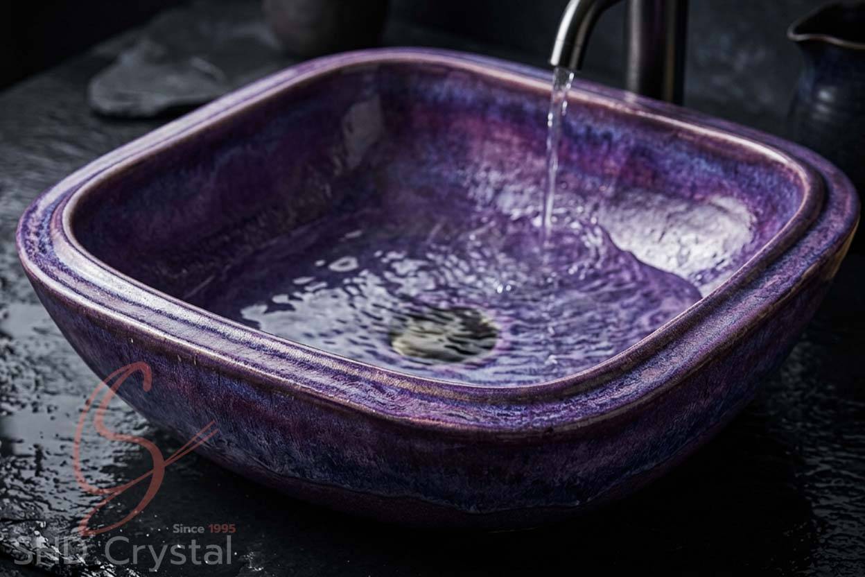 purple vessel basin