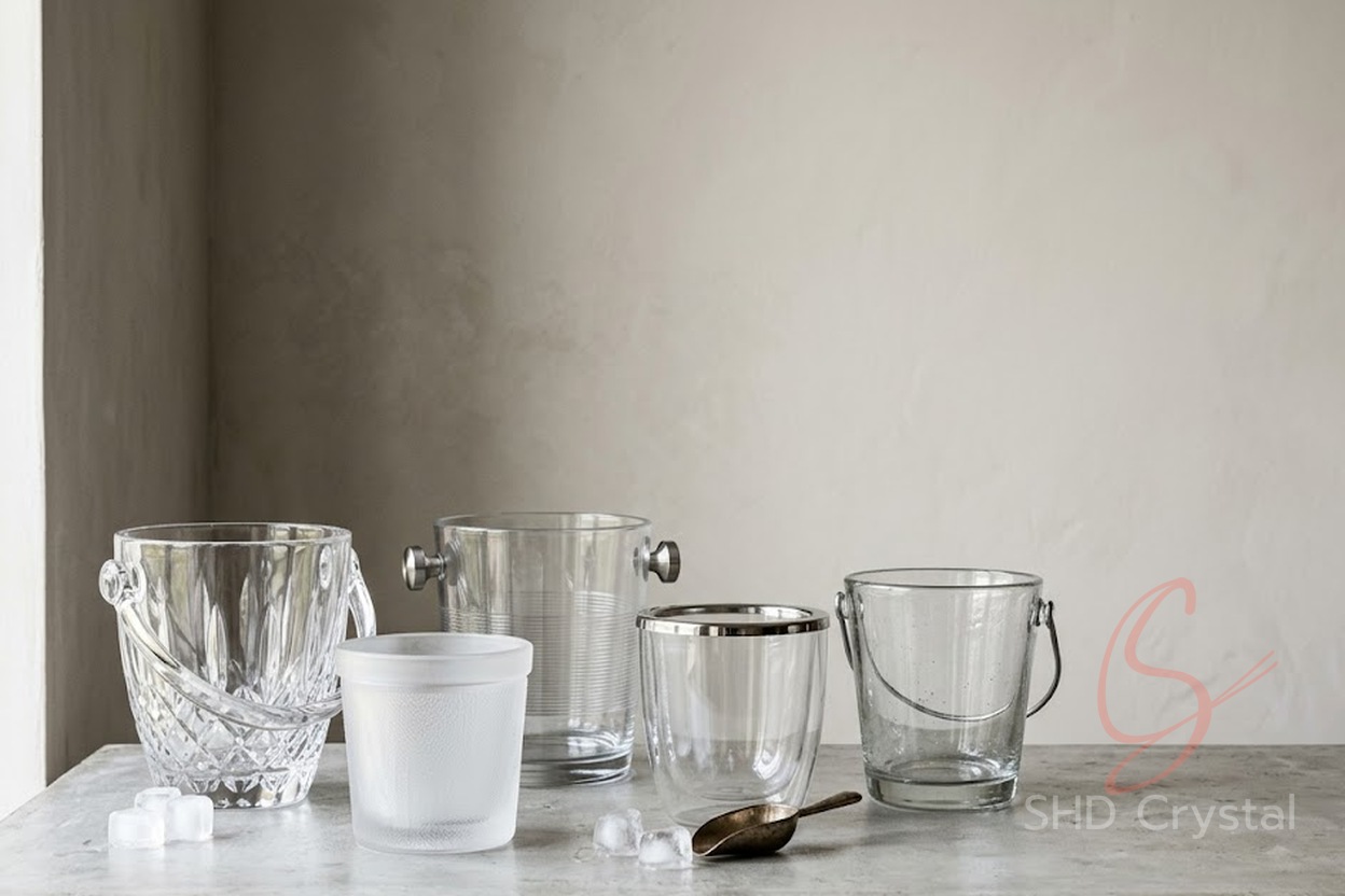 bespoke glass ice buckets