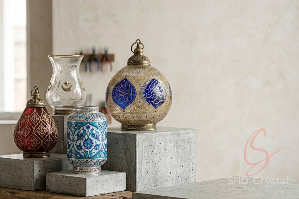 bespoke ottoman empire style glass lamp shades