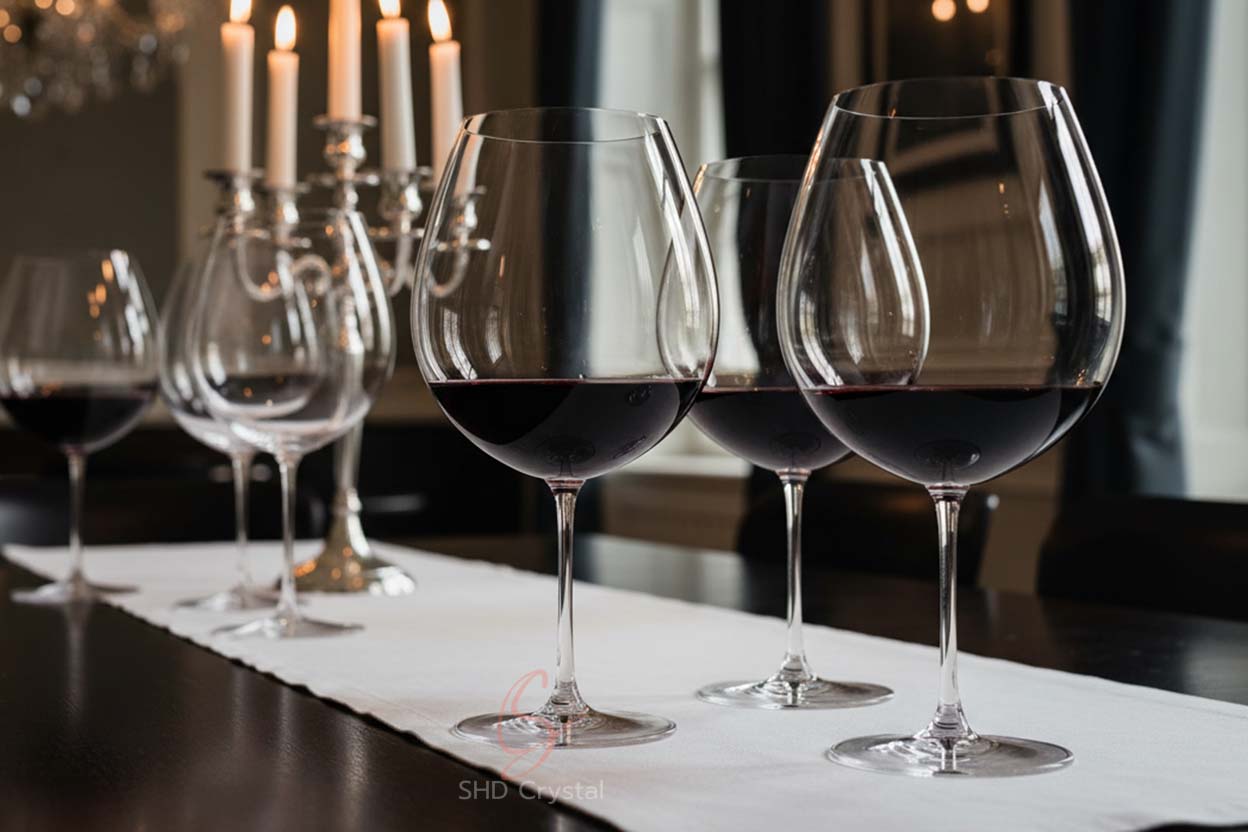 burgundy wine glass OEM