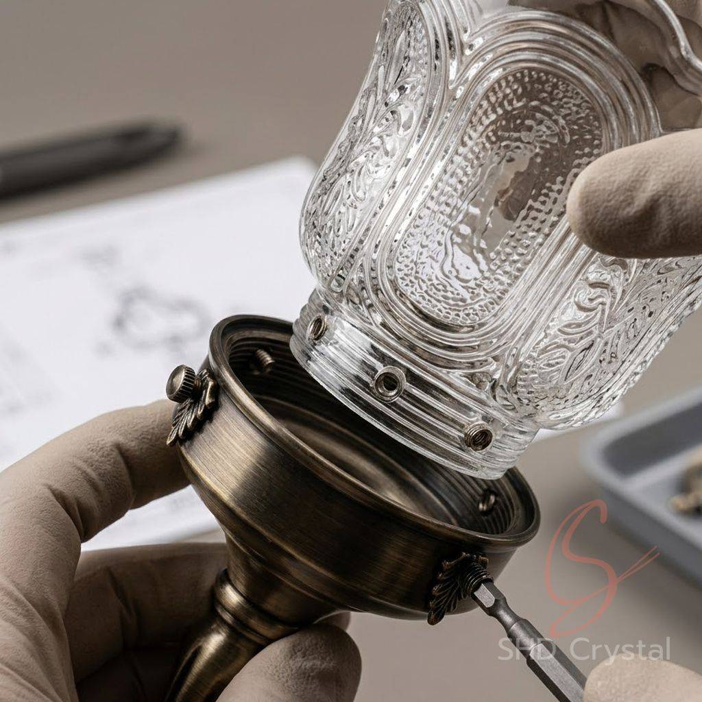 classical glass lamp shades oem