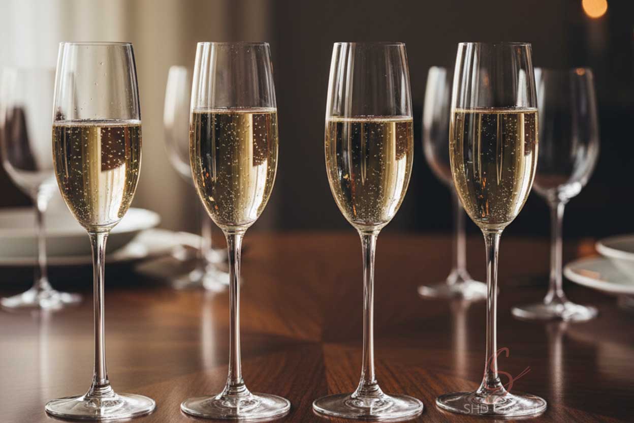 crystal champagne glass factory