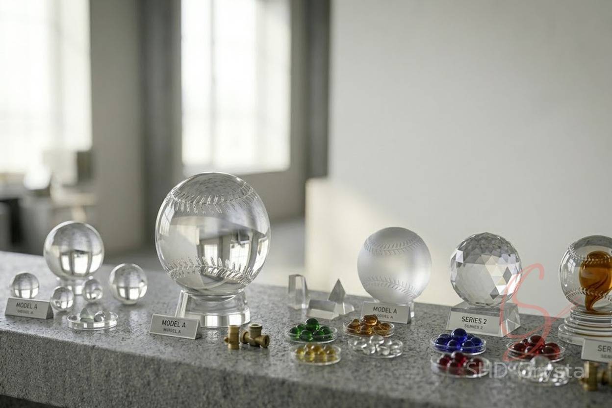 crystal glass baseball ODM