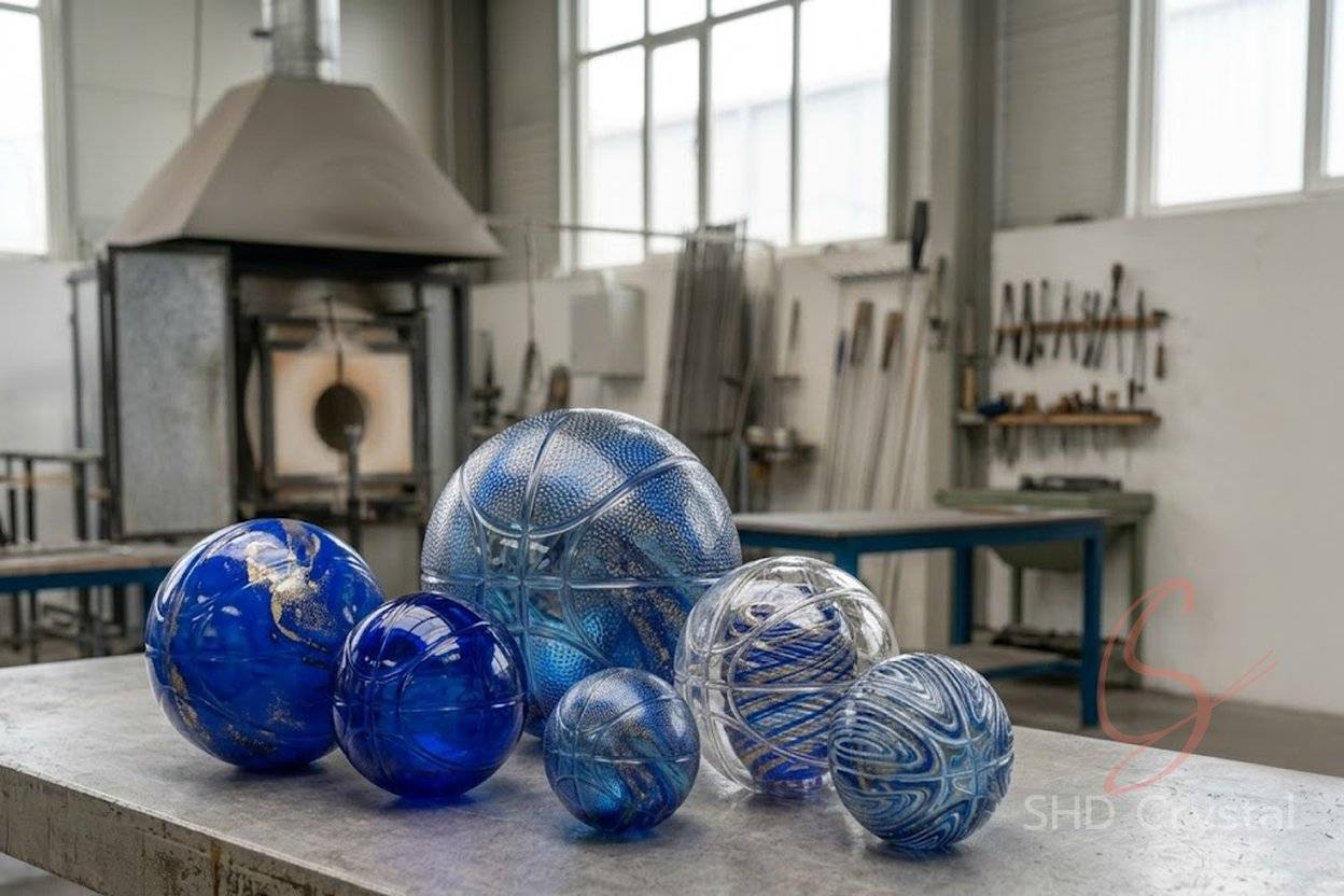 crystal glass basketball ODM