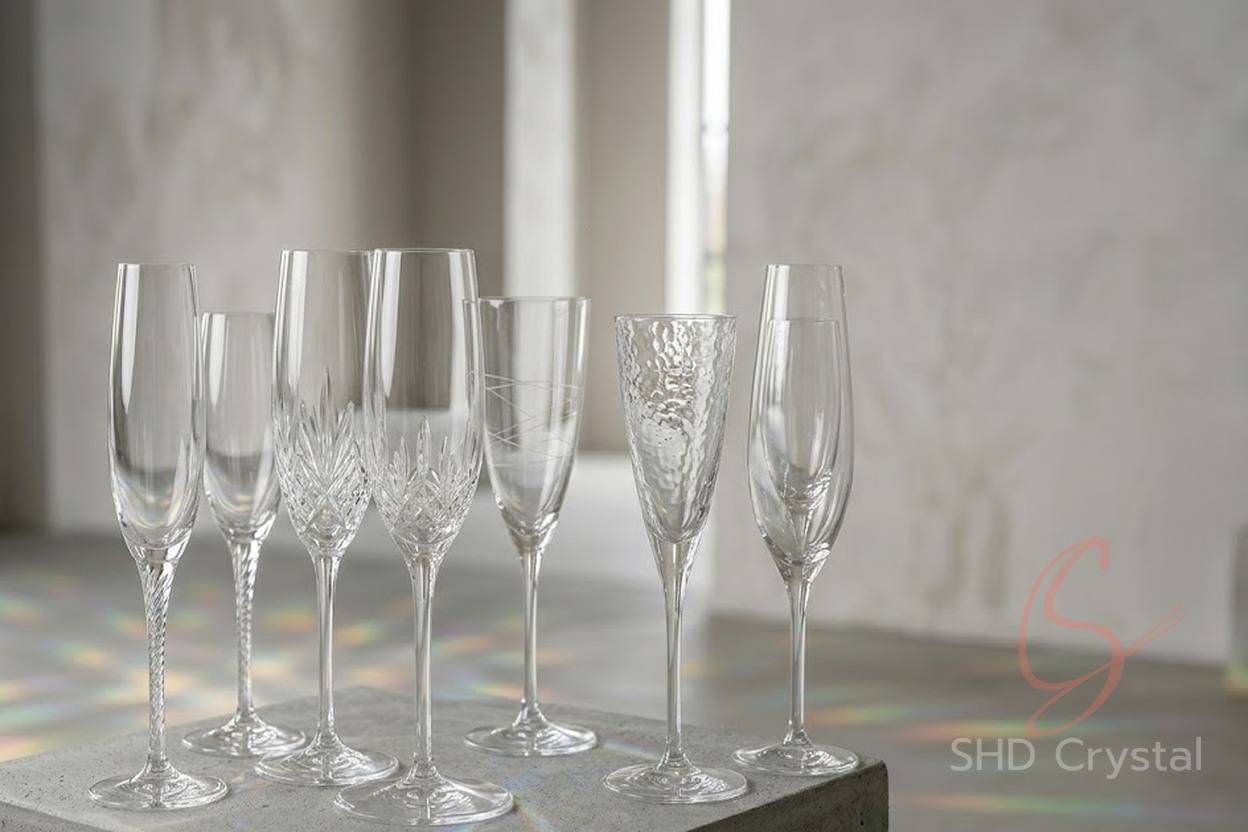 crystal glass champagne flute ODM