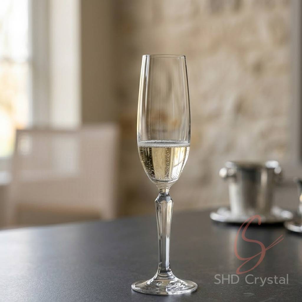crystal glass champagne flute factory