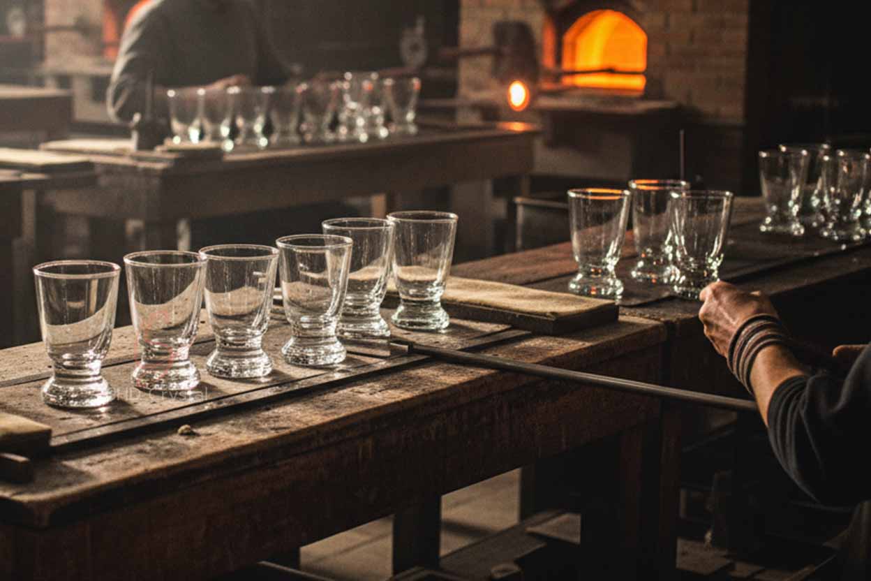 crystal glass cup factory