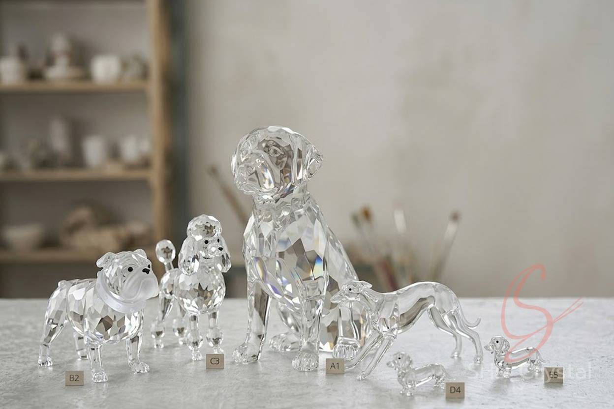 crystal glass dog ODM