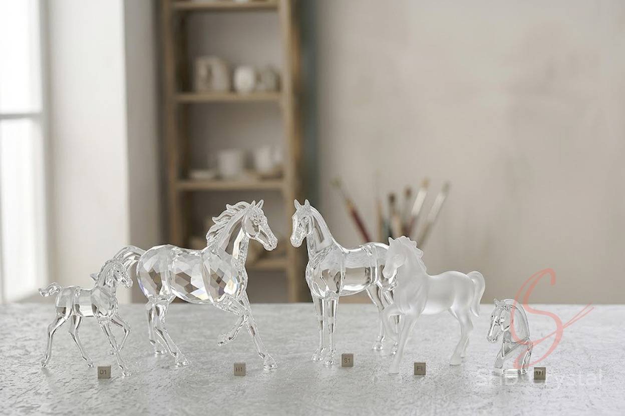 crystal glass horse ODM