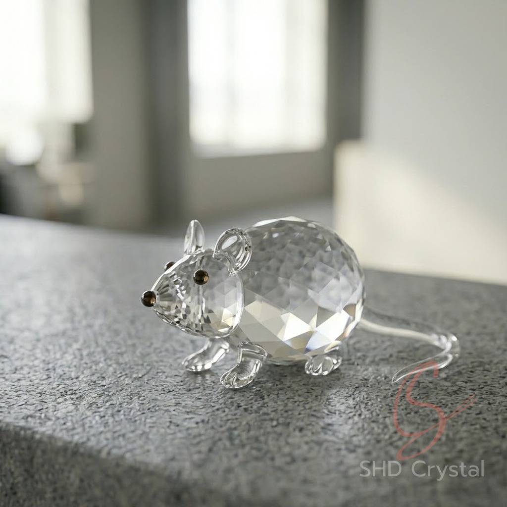 crystal glass rat OEM