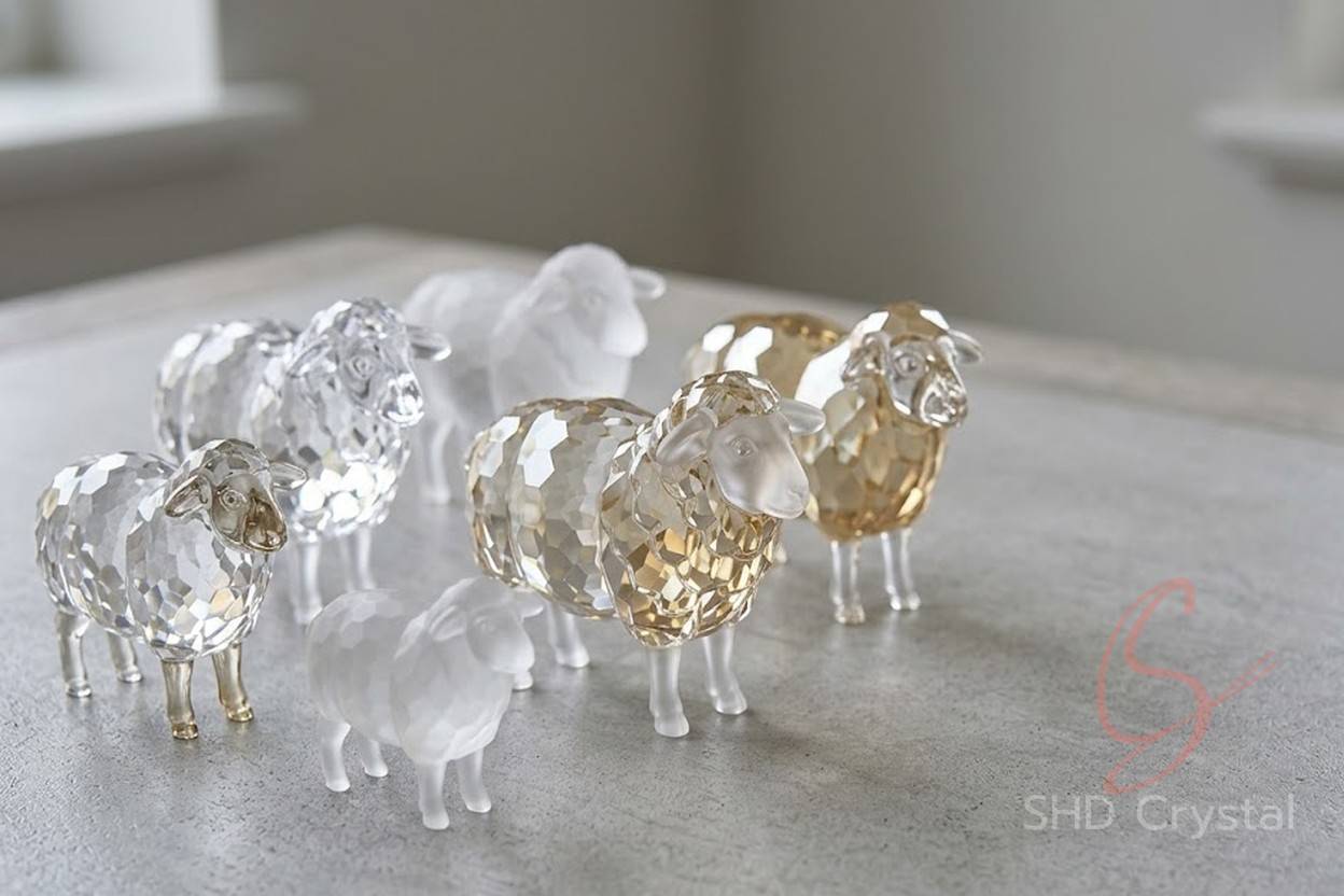 crystal glass sheep ODM