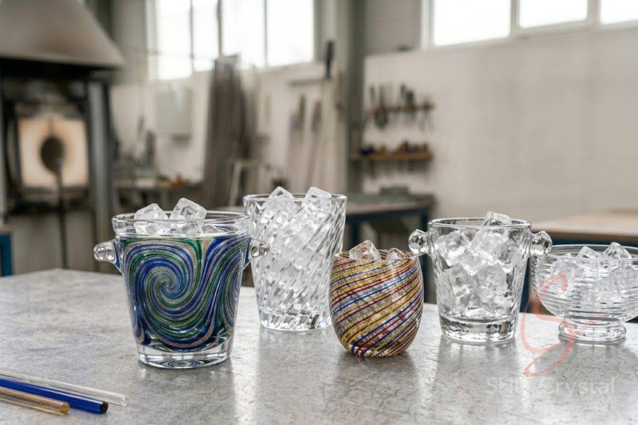 crystal ice buckets factory