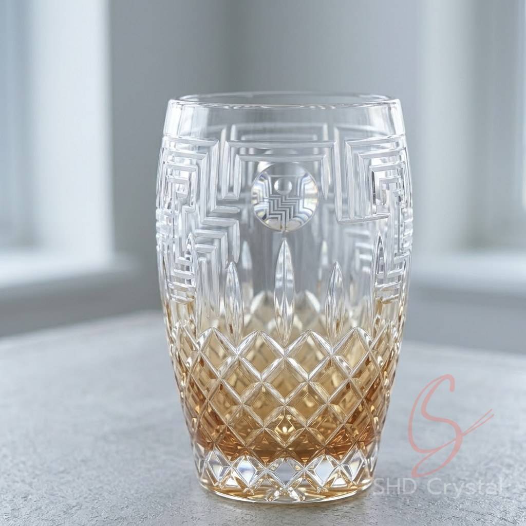 crystal vase carving