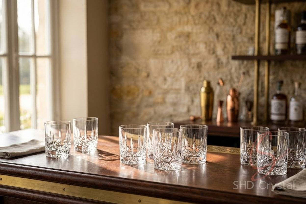 crystal whiskey glasses