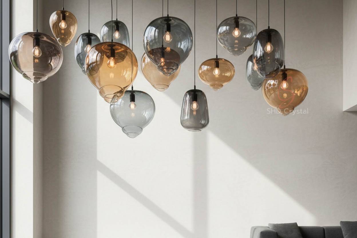 custom colored glass lamp shades