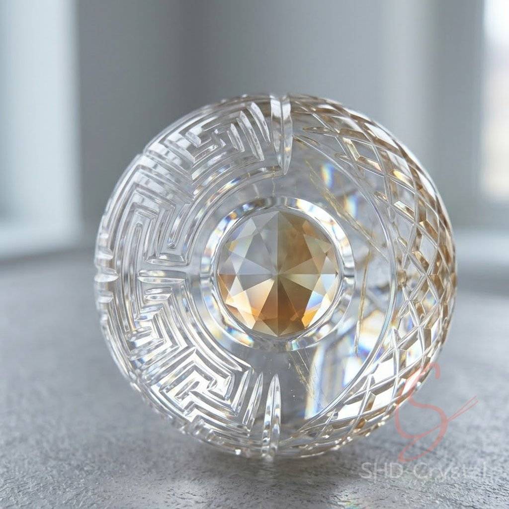 custom crystal glass baseball