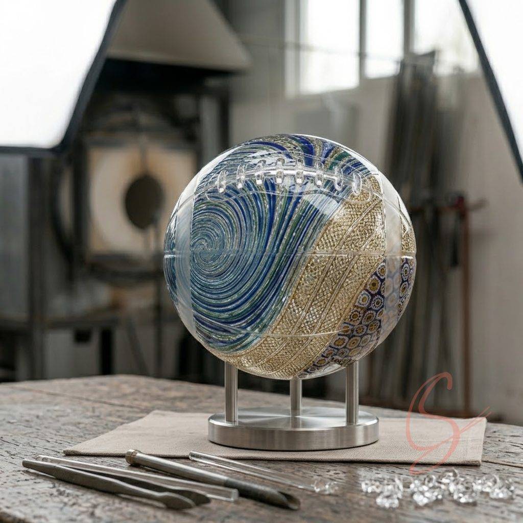 custom crystal glass basketball