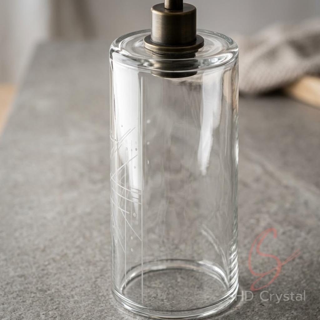 custom cylindrical glass lampshades