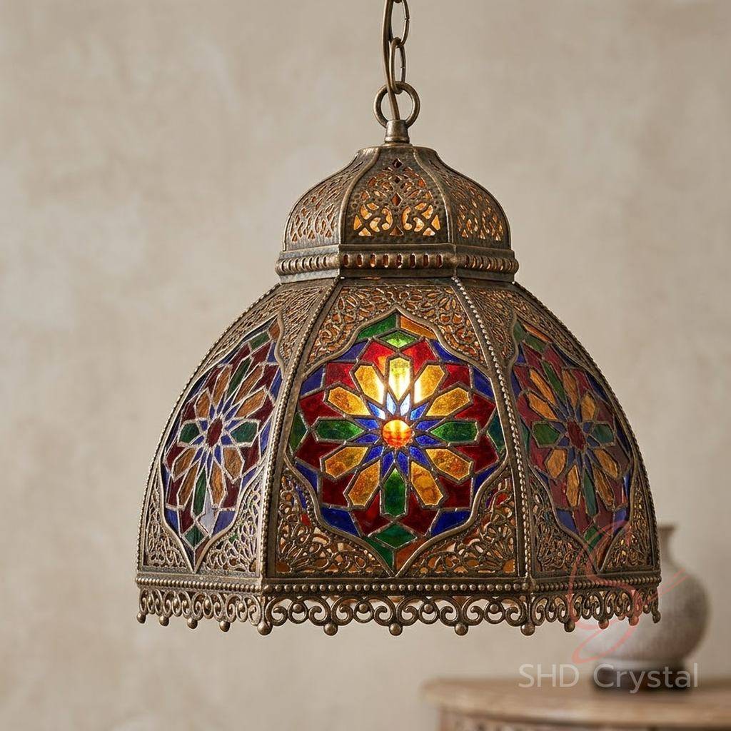custom moroccan style glass lamp shades