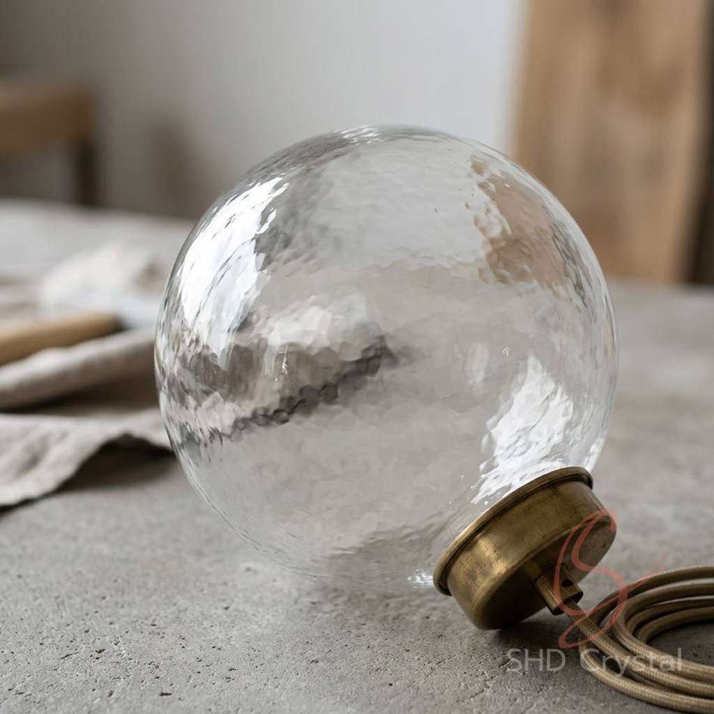 custom spherical glass lampshades