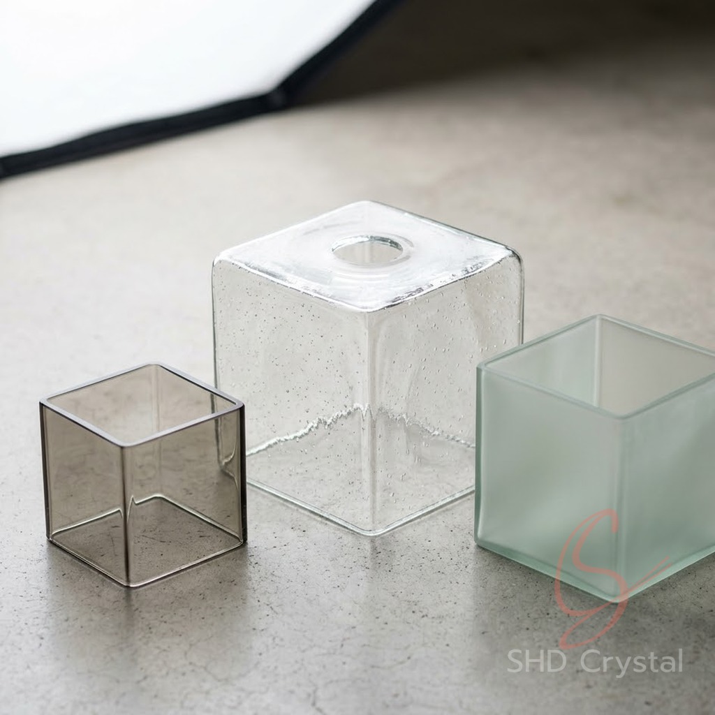 custom square glass lamp shades