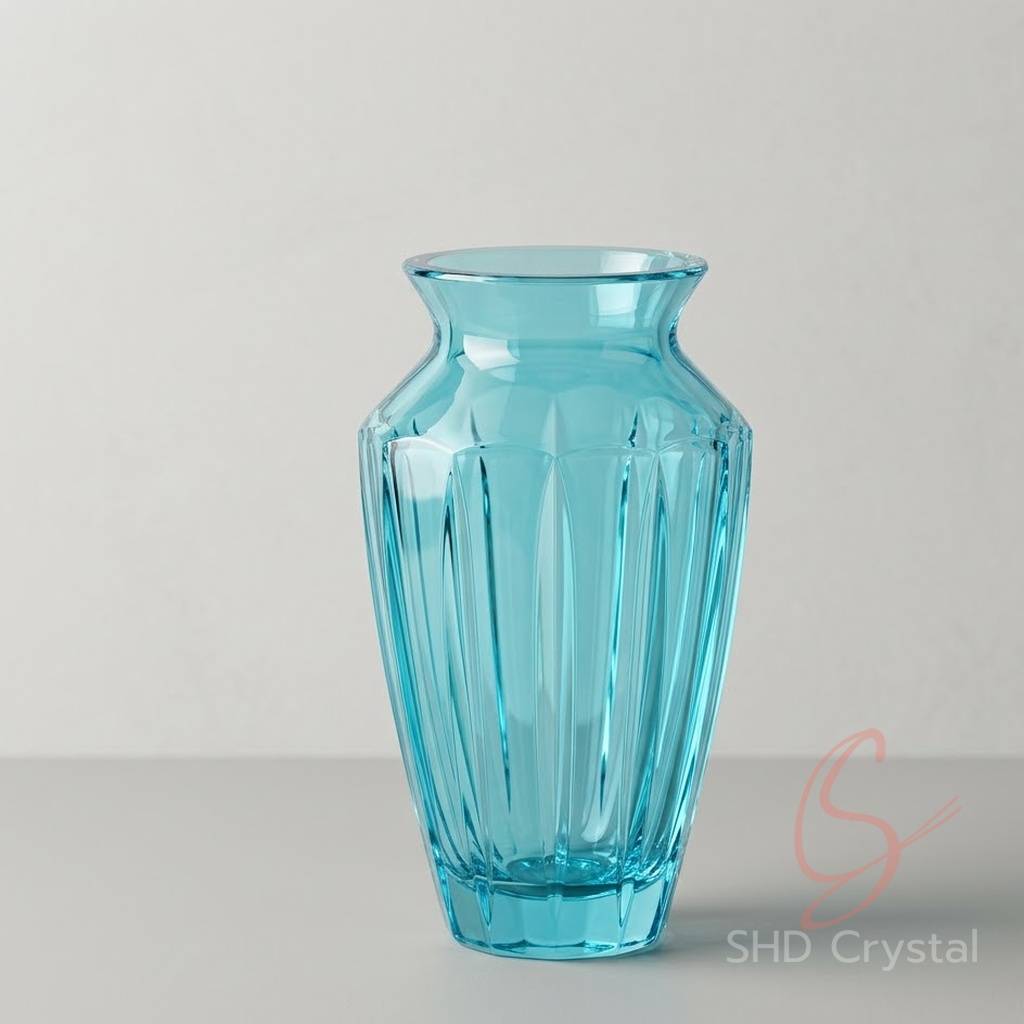 cyan crystal vase manufacturers