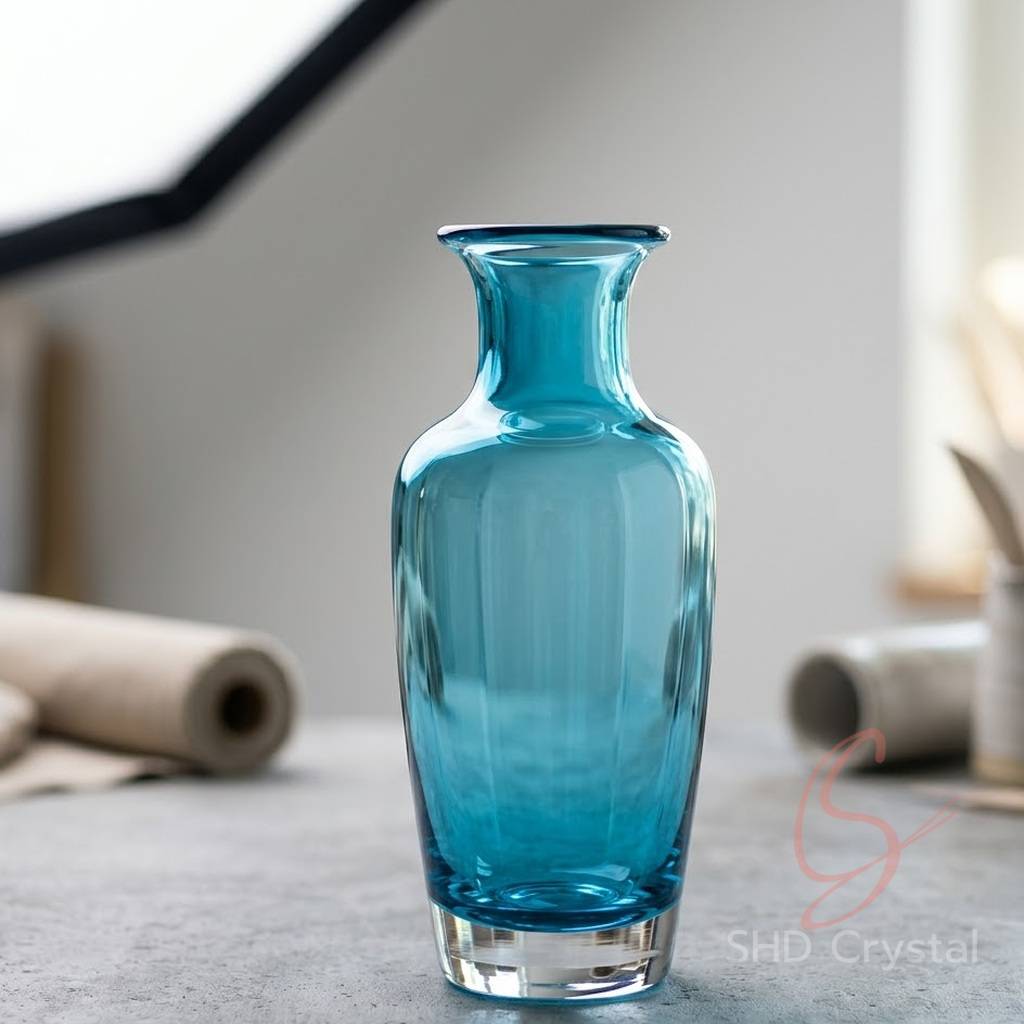 cyan glass vase manufacturers