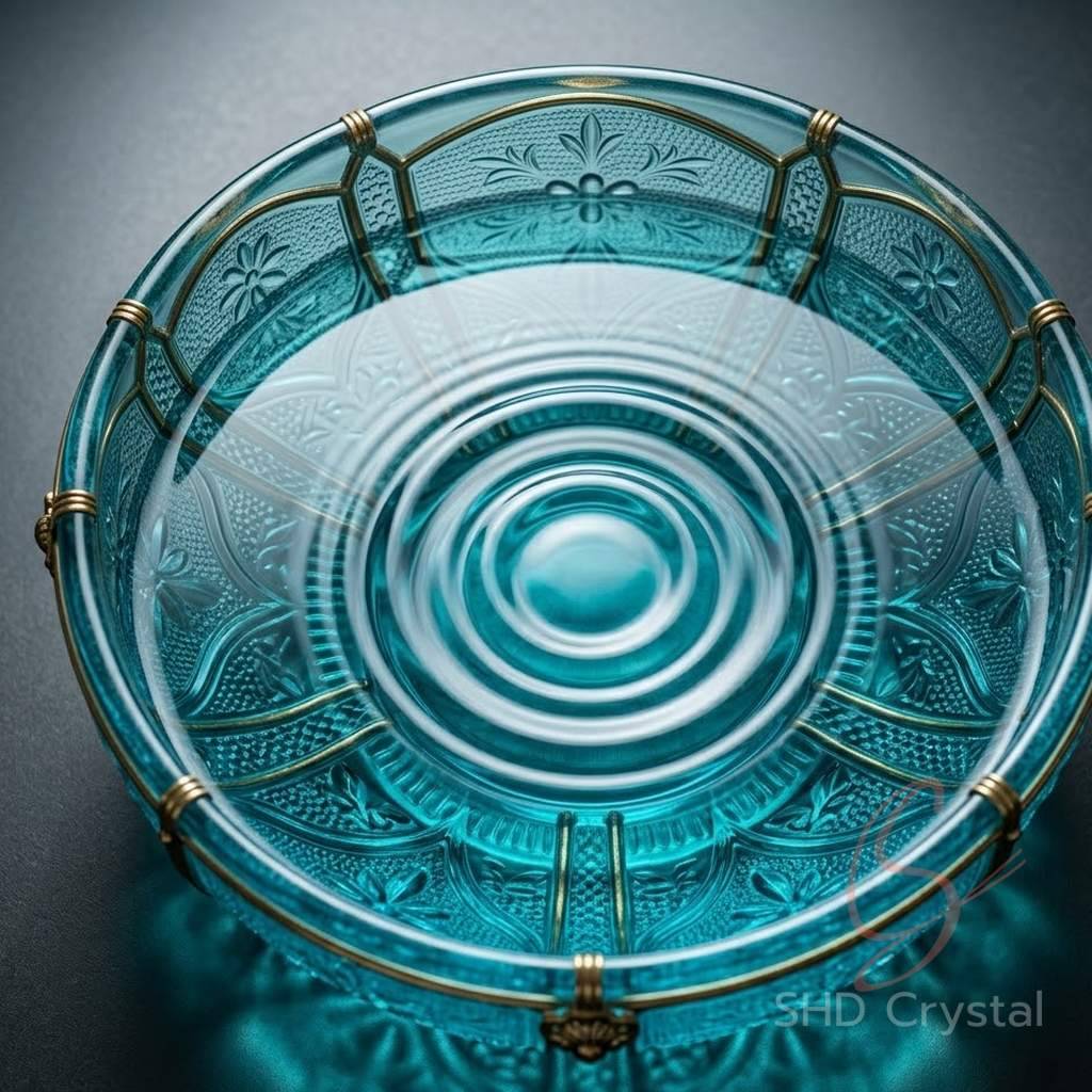cyan glass washbasins