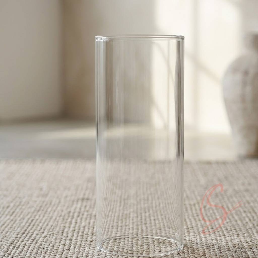 cylindrical glass lamp shades OEM