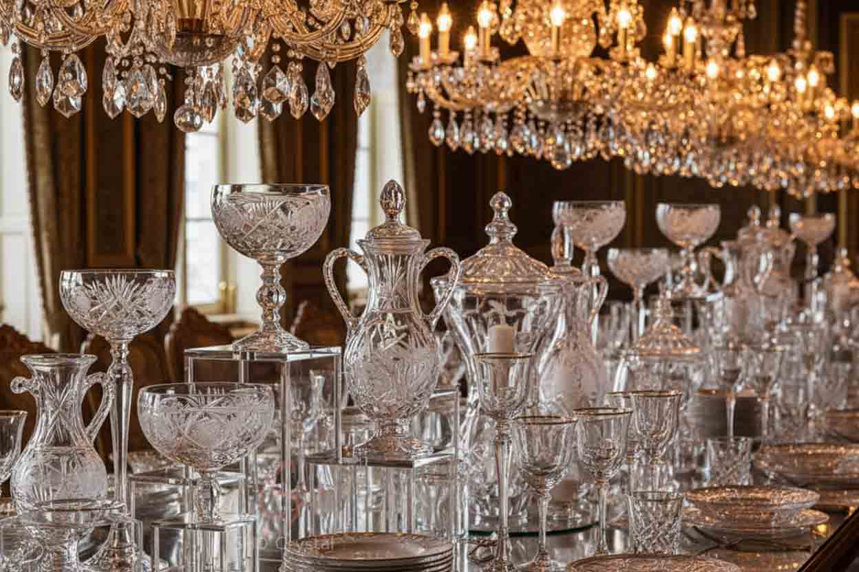 decorative serving glassware