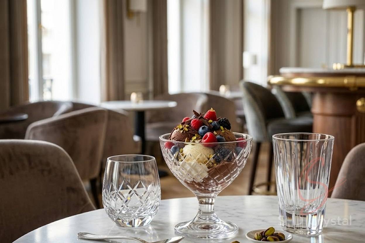 dessert serving glassware