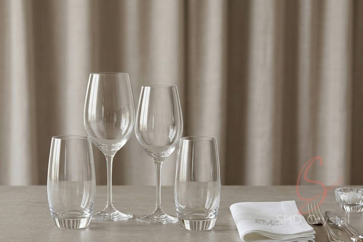 engraved crystal glassware