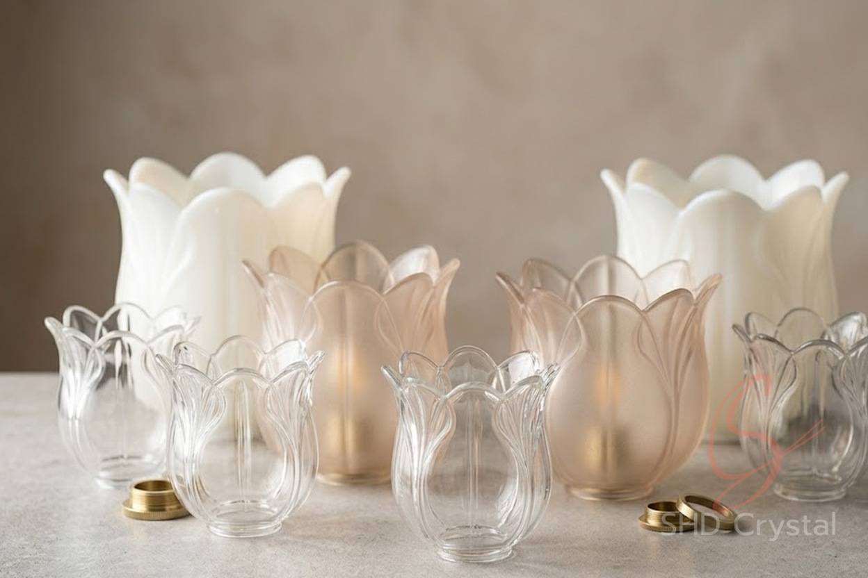floral glass shade manufacturing