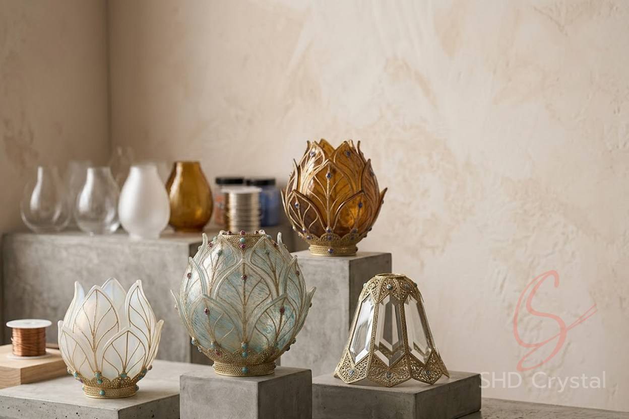 french style glass lamp shades factory